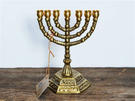 Reserved For Pam Vintage Brass Menorah Small Size 5 Etsy Vintage