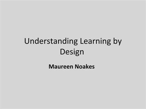 Understanding Student Perspectives On Learning By Design Ppt