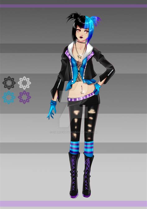 Closed Buy Now Pretty In Punk Outfit By Cherrysdesigns On