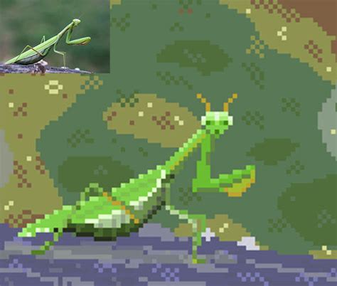 Mantis Pixelart By Totallyrealfield On Deviantart