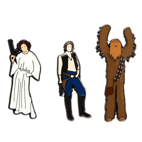 Bioworld Merchandising Star Wars Han Solo Chewbacca And Princess Leia