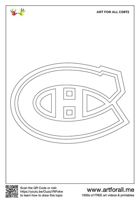 How To Draw The Montreal Canadiens Logo Nhl Team Series