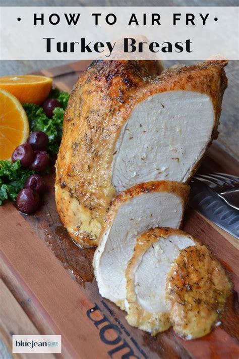 Air Fried Turkey Breast With Maple Mustard Glaze Blue Jean Chef