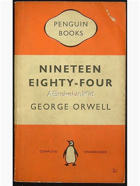 1984 George Orwell Penguin Classics Book Cover Framed Art Print By