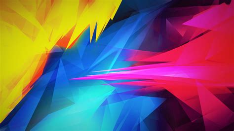 Abstract Blue Yellow Red Pink Purple Orange Colorful Wallpapers