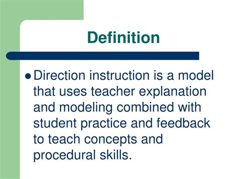 Ppt Direct Instruction Model Powerpoint Presentation Free Download