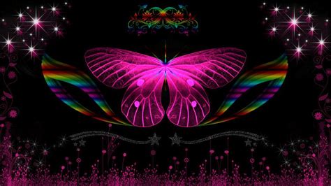 Neon Butterfly By Cyntalkz87 Paint Shop Pink Butterfly Beautiful