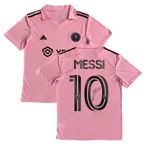 Lionel Messi 10 Signed Inter Miami Fc 202324 Youth Home Jersey Pink