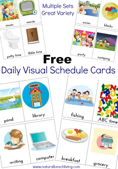 Visual Schedule Pictures Free Task List Templates