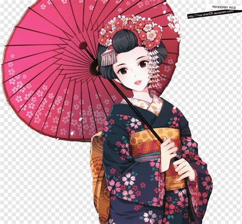 Kimono Japon Anime Yapboz Bulmacalar Japon Giyim Japon Anime şemsiye