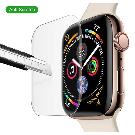 Casewin Tempered Glass Film For Apple Watch Series 4 40mm 44mm Screen