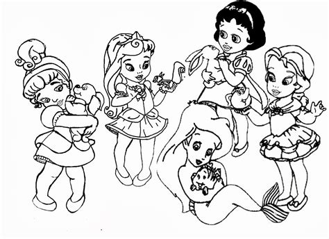 Desenhos Para Colorir Das Princesas Baby