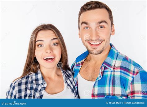 happy surprised couple in love embracing each other stock image image of laugh hobby 165364421