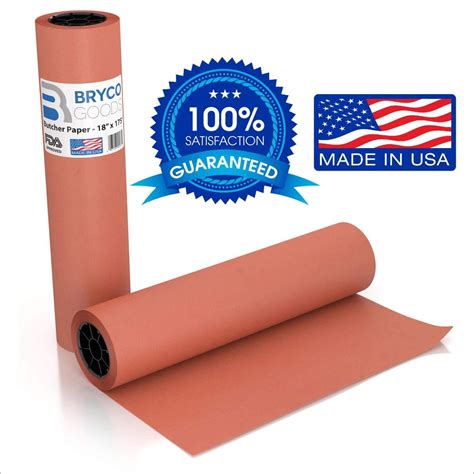 Pink Kraft Butcher Paper Roll 18 Inch X 175 Feet 2100 Inch Food