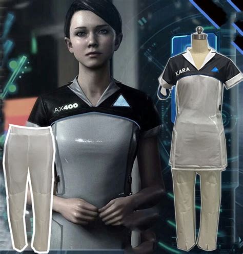 Detroit Become Human Kara Code Ax400 Cosplay Costume Dress