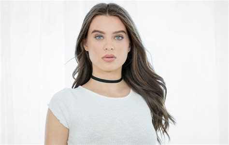 Lana Rhoades Model Women Blue Eyes Pornstar White Tops American