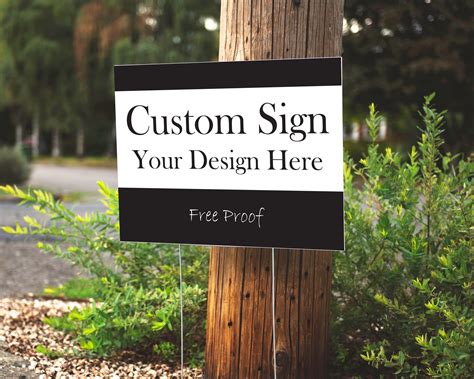 Custom Yard Signs Design Your Own Lawn Sign Birthday Or Etsy