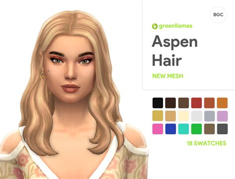 Greenllamas Sims Hair Sims 4 Maxis Match