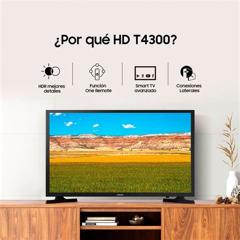 Televisor Samsung 32 Pulgadas Hd Un32t4300 Hd Led Plano Smart Tv