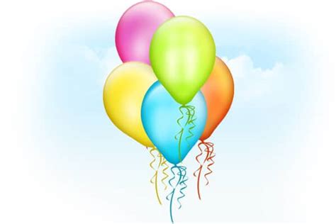 Balloons Psd Template