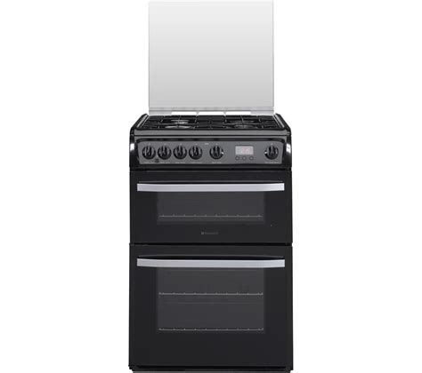 Hotpoint Dsg60k 60 Cm Gas Cooker Black And Stainless Steel Stainless