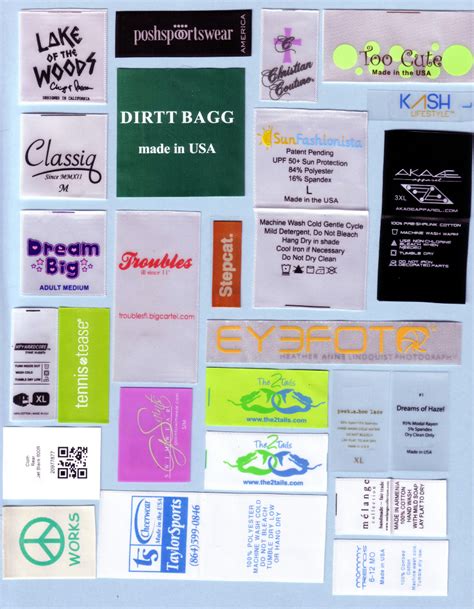 Multi Color Satin Synthetic Tpu Printed Clothing Labels Rapid Tag And Label