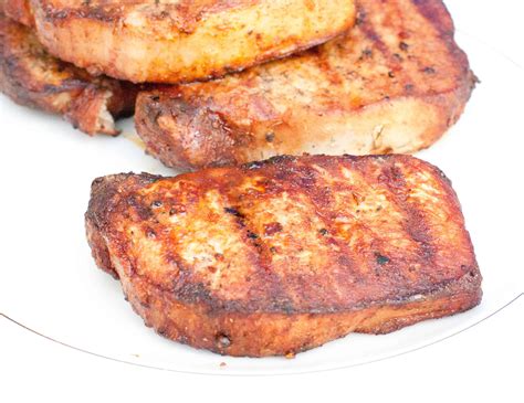 (these chops are too thin to get an accurate temperature reading.) Grilled Boneless Pork Chops - Served From Scratch