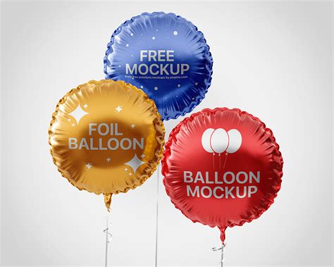 Free Round Foil Balloon Mockup On Behance