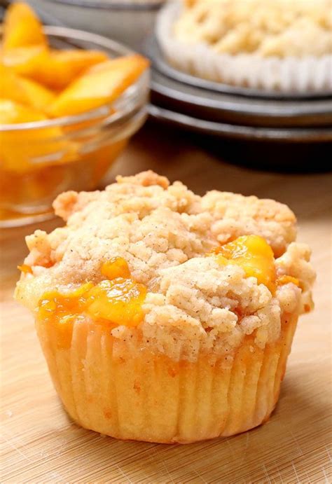 Easy Peach Cobbler Muffins Cakescottage Recipe Peach Cobbler