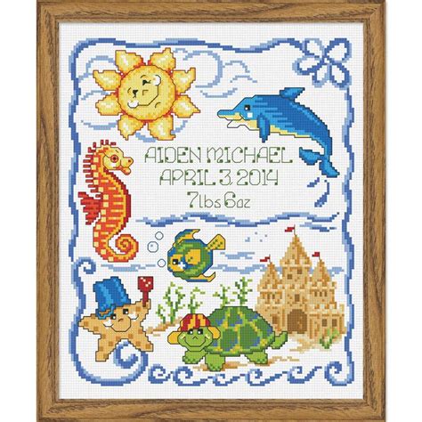 4,543,258 patterns created to date! Baby by Herrschners Under the Sea Birth Record Counted ...