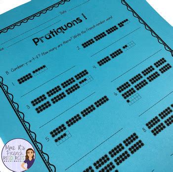 French numbers 1-100 speaking and writing activities LES NOMBRES 1-100