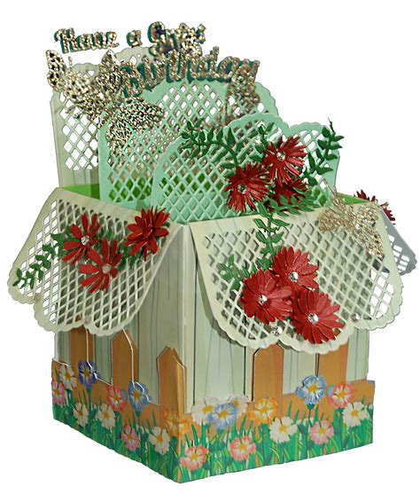 Have A Great Birthday Popping Box Card For A Gardener Using All