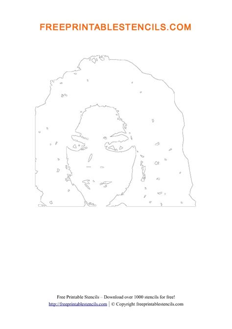 Free Printable Oprah Winfrey Stencil