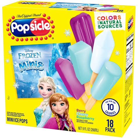 Popsicle Disney Frozen Mini Ice Pops 18 Ct 9 Oz Shipt