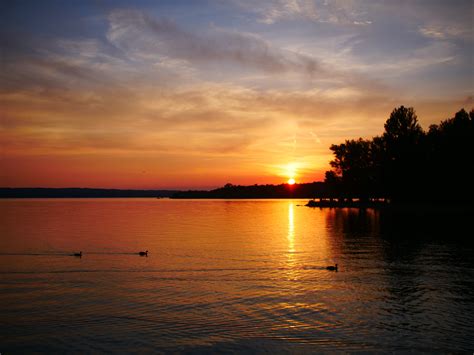 Free Download Hd Wallpaper Ammersee Munich Lake Sunset Water