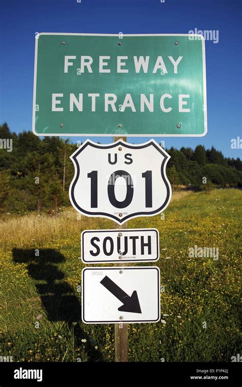 Famous Highway 101 Entrance Freeway Us 101 South Transportation