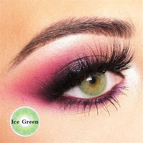 Vcee Ice Green Colored Contact Lenses | Green colored contacts, Contact lenses colored, Colored ...