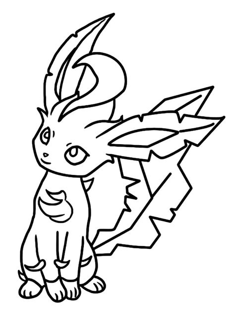 Leafeon Coloring Pages Free Printable Coloring Pages For Kids