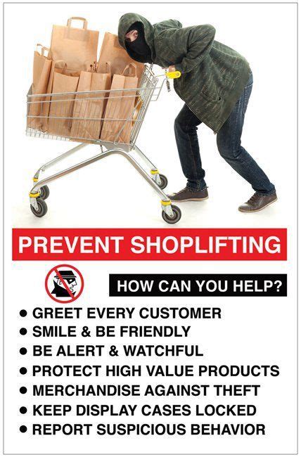 Prevent Shoplifting Poster 1 Awareness Posters Prevention Prevention Poster