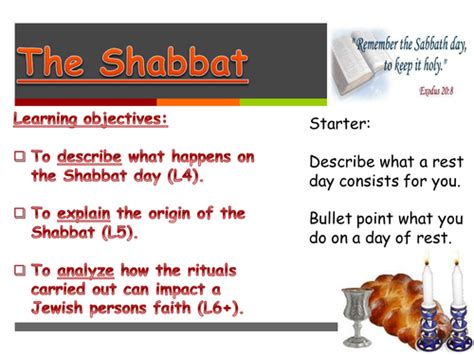 Judaism The Shabbat Teaching Resources