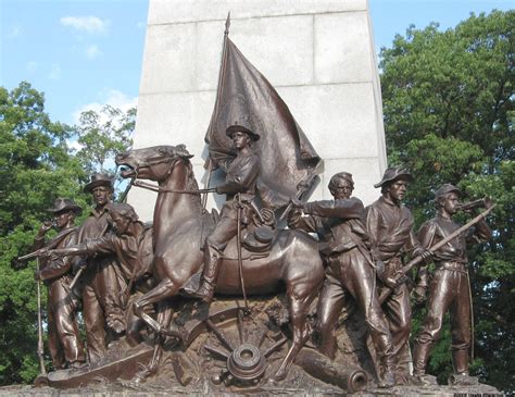 The State Of Virginia Monument At Gettysburg With Photos And Map