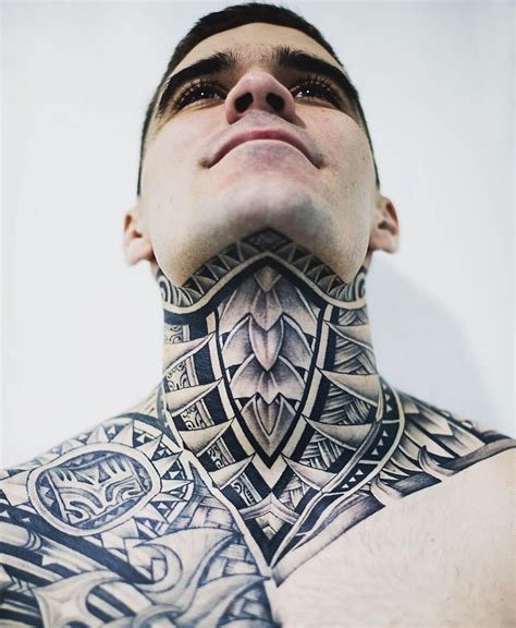 polynesian neck full neck tattoos neck tattoo for guys best neck tattoos