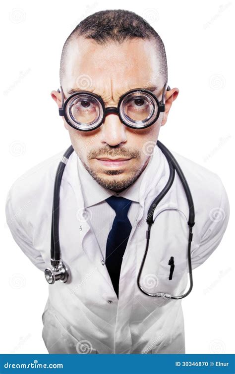 Funny Doctor Stock Photo Image Of Medical Background 30346870