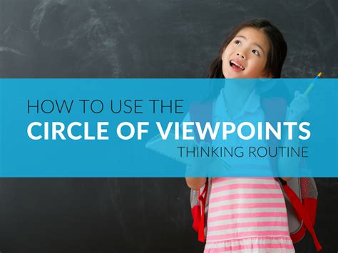 How To Use The Circle Of Viewpoints Routine With Students