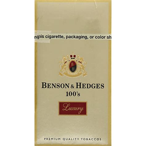Benson And Hedges Cigarettes Class A Luxury 100s Shop Dagostino