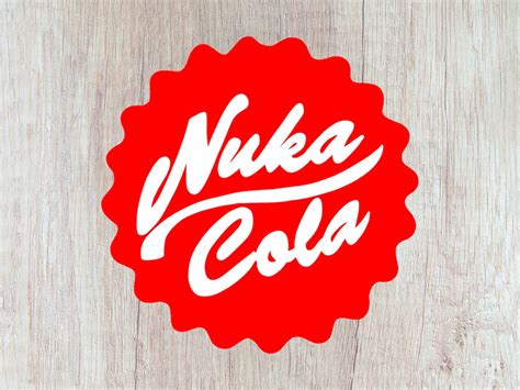 Nuka Cola Bottle Cap Logo Vinyl Decal Permanent Decal For Etsy