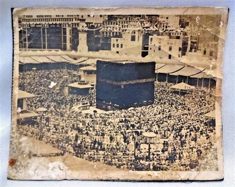 Vintage Kaaba Mecca Haram Sharif Old Photograph Islamic Saudi Arabia