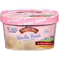 Turkey Hill Vanilla Bean Fat Free No Sugar Added Recipe Ice Cream