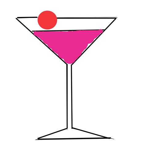 Free Martini Glass Vector Clipart Best