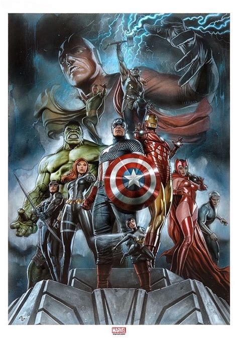 Avengers ~ Sideshow Exclusive Art Print By Adi Granov